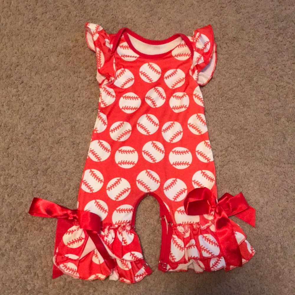 Boutique Baseball Romper
